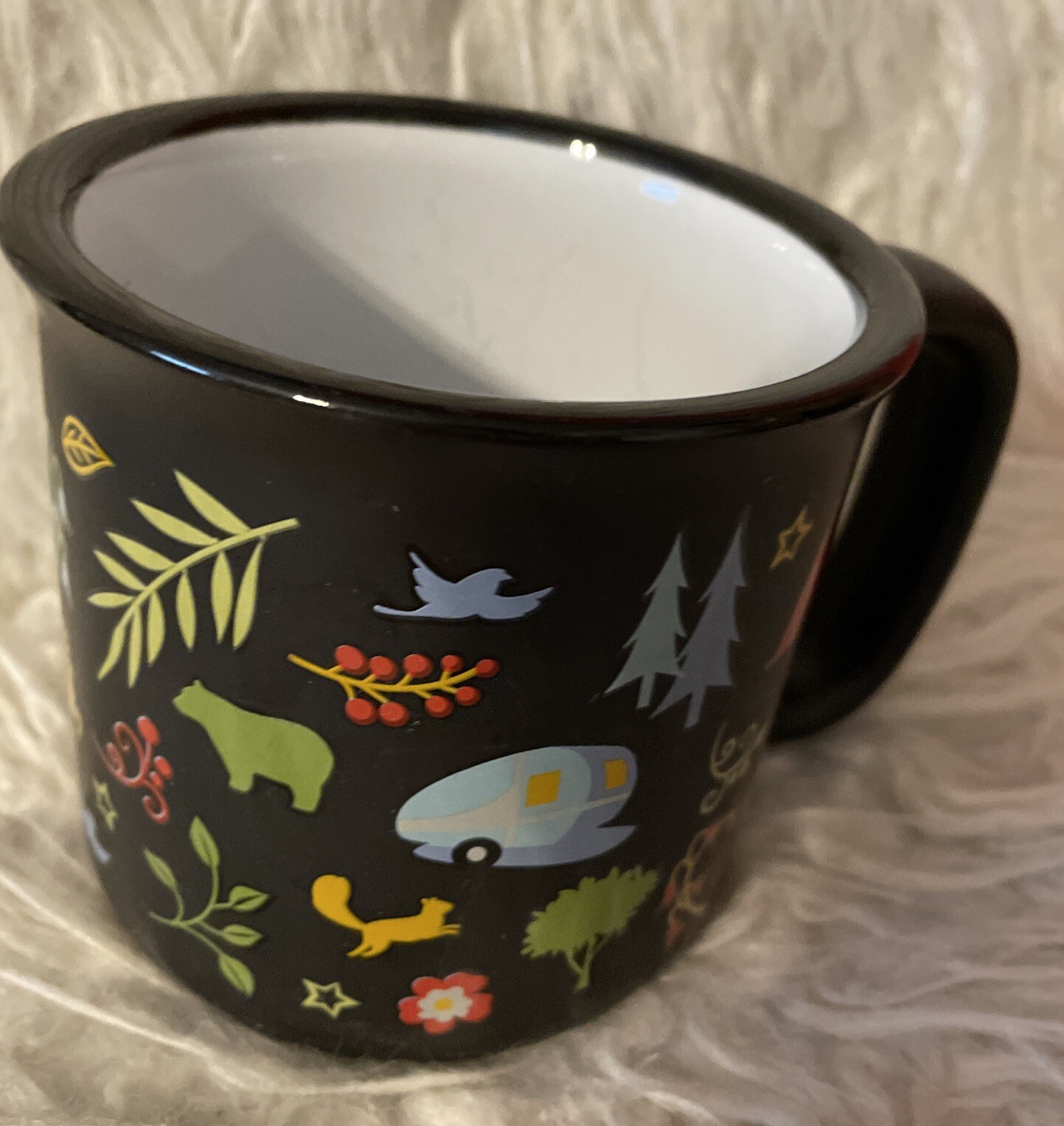 CAMP CASUAL Black Forest Coffee Tea Mug Ceramic 15 FL OZ