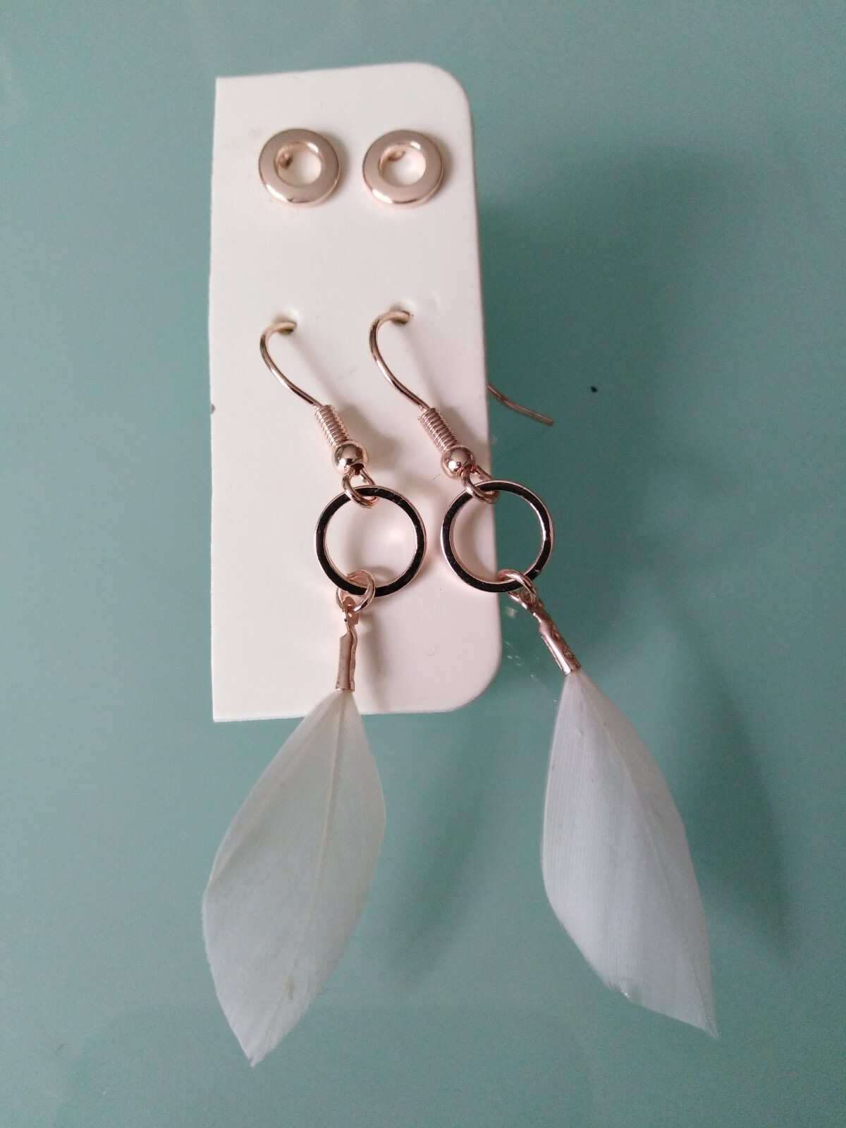 EARRINGS 2 ITEMS LOTpendientes, mujer, chica joven..