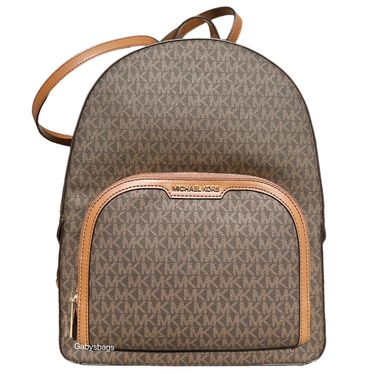 Michael Kors - Abbey Large MK Signature Backpack Vanilla