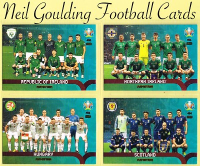 Panini EURO 2020   PLAY OFF TEAM/BONUS   Adrenalyn XL Fußballkarten #451 bis 468