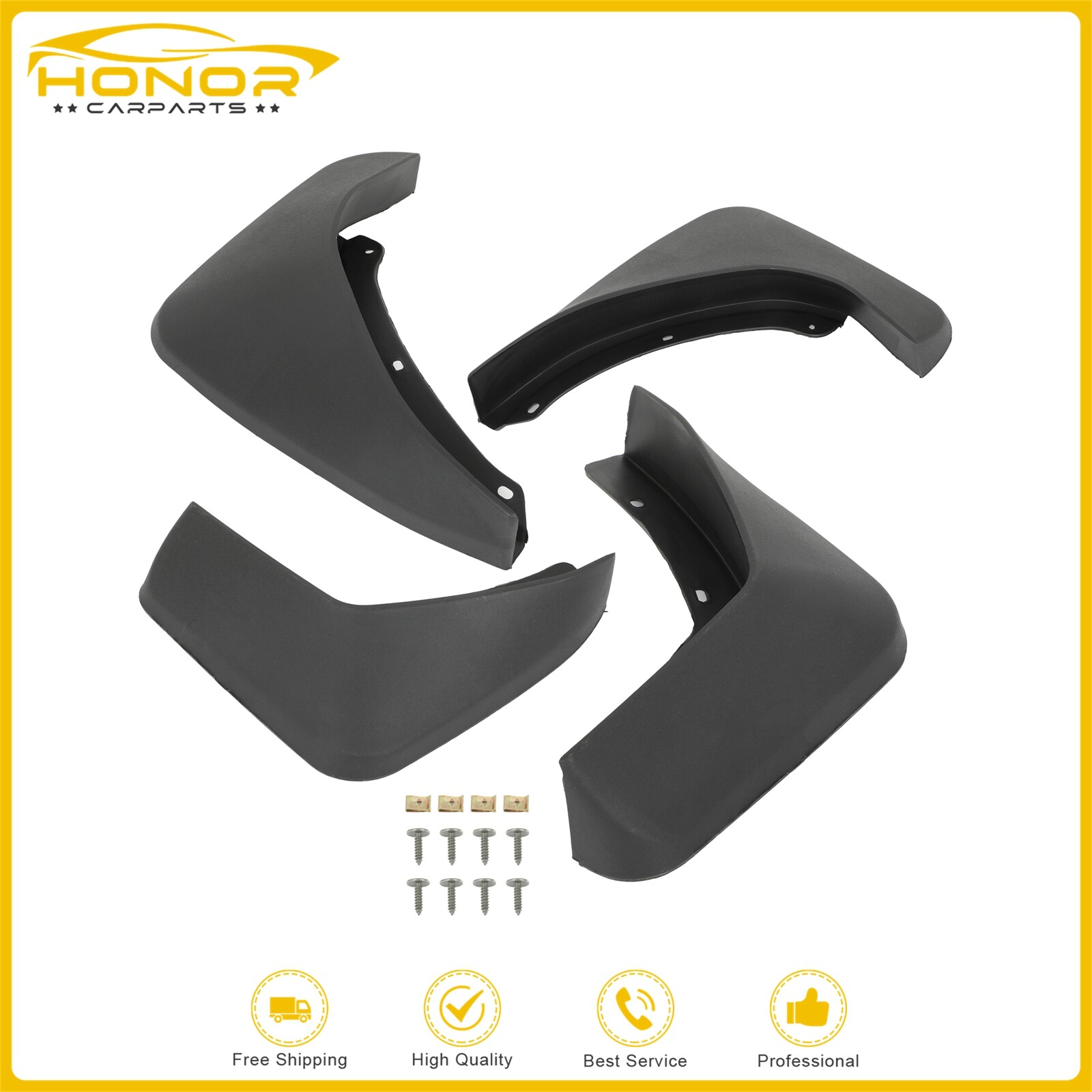 Volvo XC90 2015-2023 Mud Flaps with Screws Fender Guard-image