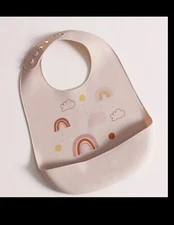 Baby Silicone Adjustable Bibs, Great for Babies & Toddlers, easy to clean