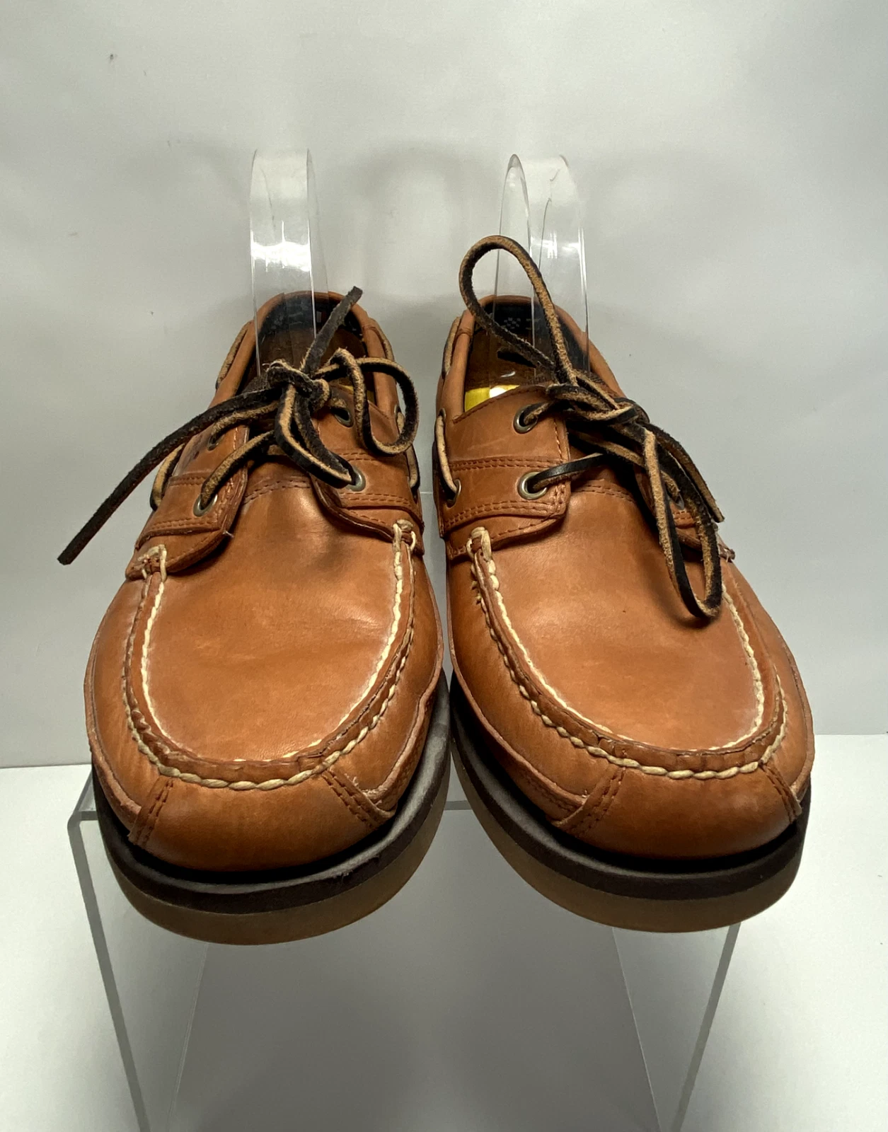 Mocassino Timberland Earth da uomo in pelle scarpa da barca 72039 marrone chiaro taglia 8 5 M