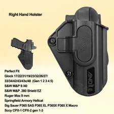 Holster For Glock 42 43 43X MOS 48 S&W M&P Ruger Security 9/380 Sccy CPX3 CPX4