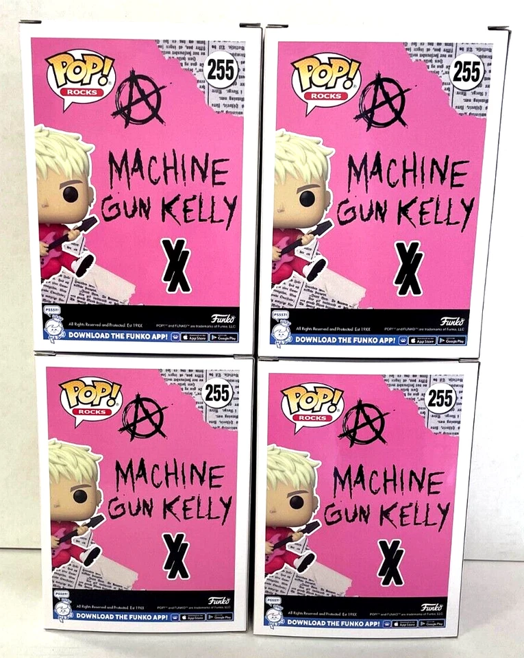 Funko Pop! Lote de 4 figuras de vinilo Rocks Machine Gun Kelly #255 nuevas en caja Foto 3 de 3