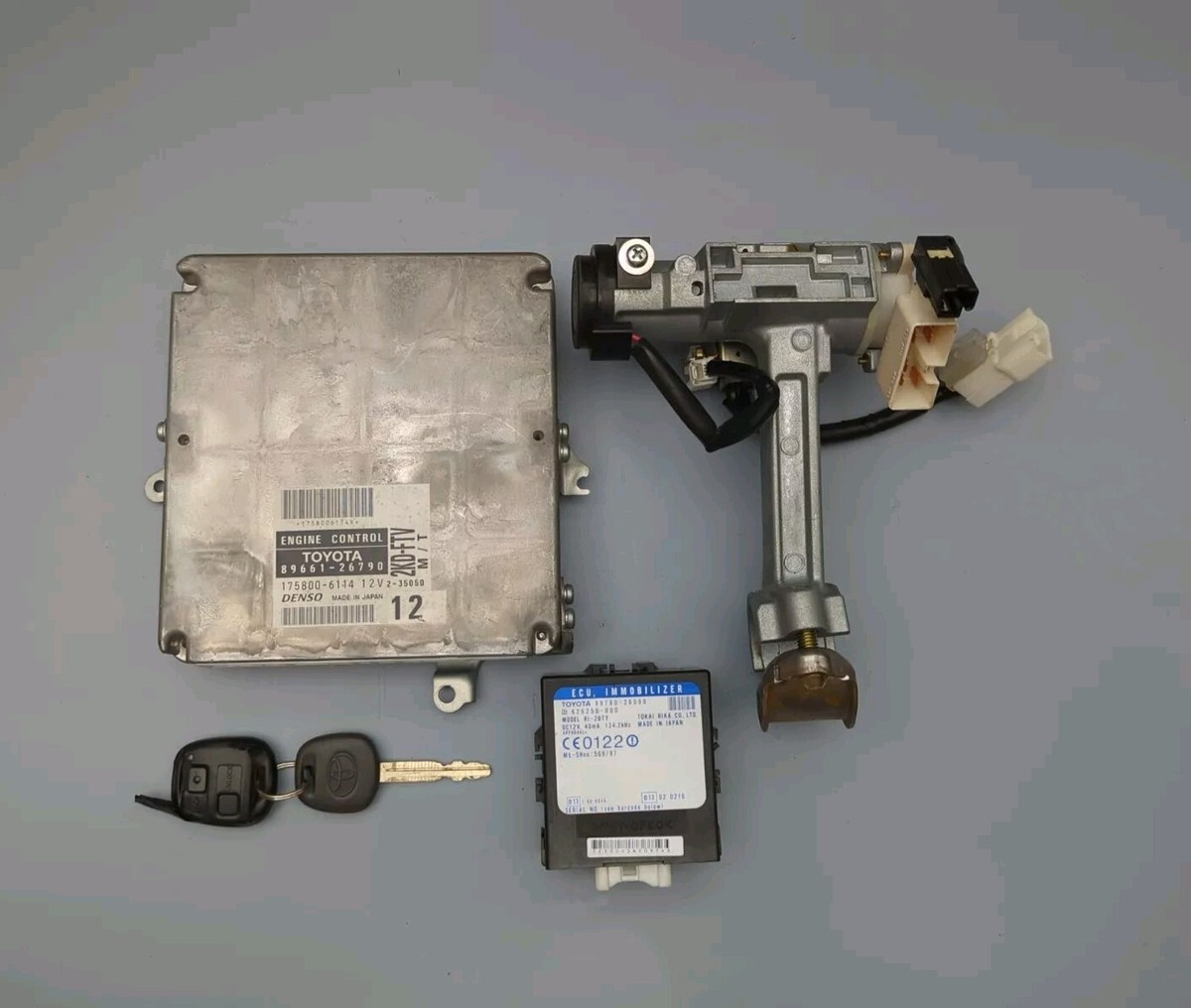 Toyota Hiace D4D Ecu 89661-26790 Ignition Lock Immobilizer Key