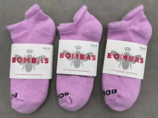 3 Pair Bombas Women's All-Purpose Performance Ankle Sock Size Medium pink