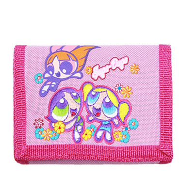 Warner Bros Power Puff Girls Supa Dupa PinkTrifold Wallet/Card Holder for Kids
