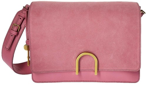 TOM FORD 2way Shoulder Bag Pink Suede Leather Crossbody Clutch