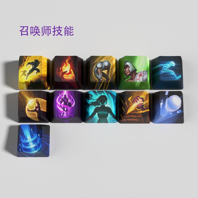 League of Legends Themed Keycaps Summoner spell 12 keys OEM high degree