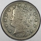 1906 United States Liberty "V" Nickel - Very Fine (VF) Carded KM#112 - 6212-AH — photo 1