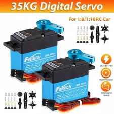 2Pcs 35KG Metal Gear Waterproof Digital Servo High Torque &Speed for 1/8 1/10 RC