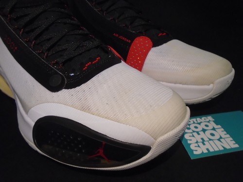 2019 NIKE AIR JORDAN XXXIV 34 CHICAGO BULLS WHITE RED BLACK ZION AR3240-100 10 - Picture 3 of 11