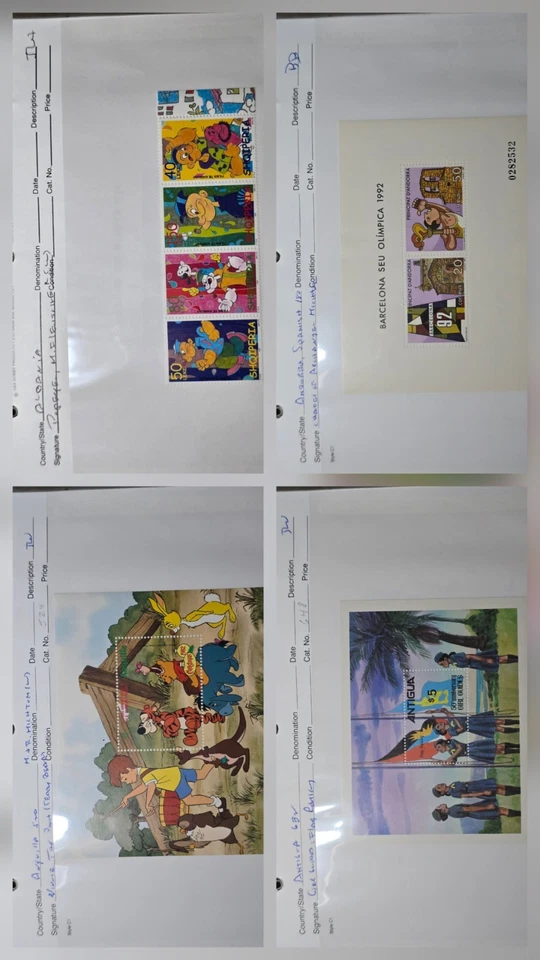 Joystamp: Venta al por mayor MNH con colección de hojas de recuerdo 110+ y estampillas de la A a la G Foto 3 de 4