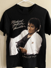 Vintage Michael Jackson Thriller King of Pop Hanes Heavyweight T