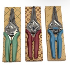 Kuhn Rikon Set of 3 Classic Shears  Gift Boxes FARMHOUSE QVC Green Red Blue