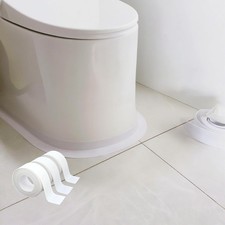 1.5" White Caulk Tape with Self Adhesive, Caulk Strip Waterproof for Bathroom...