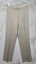 Vintage Ralph Lauren Dress Pants Womens Sz 4 Brown Wool Black Label Office USA