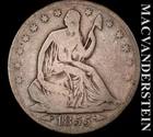 1855 Seated Liberty Half Dollar - Scarce  Better Date  No Reserve  #L5141