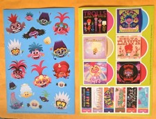 Trolls World Tour Sticker Sheet Lot of 2