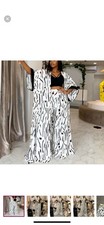 Custom 2 Pc Black White Kimono set