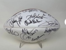 Football signed by Washington Redskins Greats and Legends w/LOA
