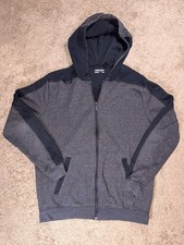 Bauer Mens Medium Gray Full Zip Hoodie Hockey Athletic Training Jacket