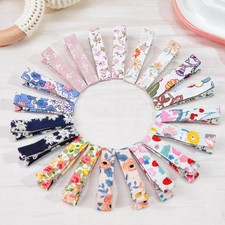 Hair Clips for Girls Women Toddler Baby,Assorted 20Pcs Flower Fabric Fully Li...