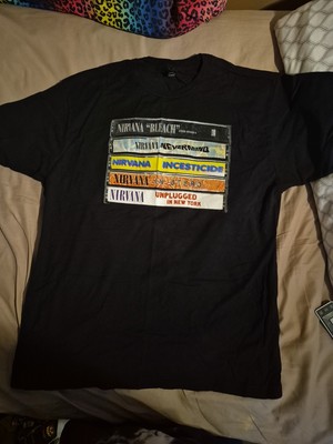 Xl Nirvana Vintage T Shirt  Black Preshrunk Cotton