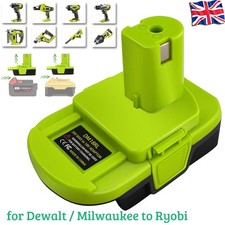 Battery Adapter for Dewalt for Milwaukee 18v to for Ryobi Power Drill Tools New