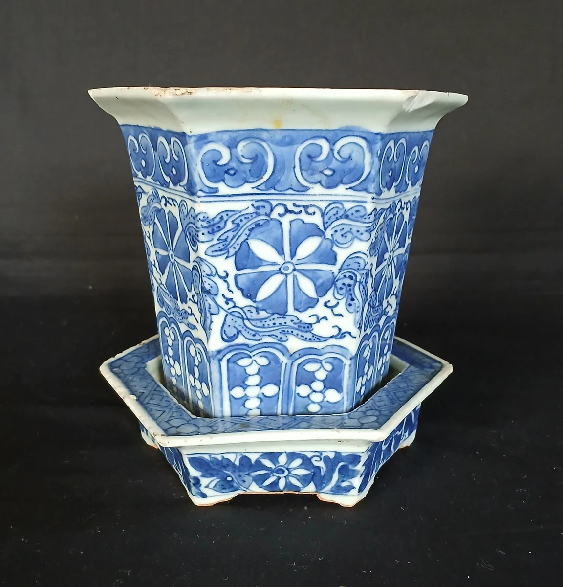 中国古董蓝色罐| eBay