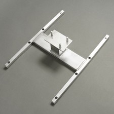 Aluminum H-mount Spare Tire Carrier 5-lug Wheel 16 Stud Spacing Trailer Mount