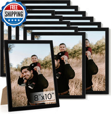 8X10 Picture Frame Set of 12 Photo Frames Display Pictures 8X10Black Picture...