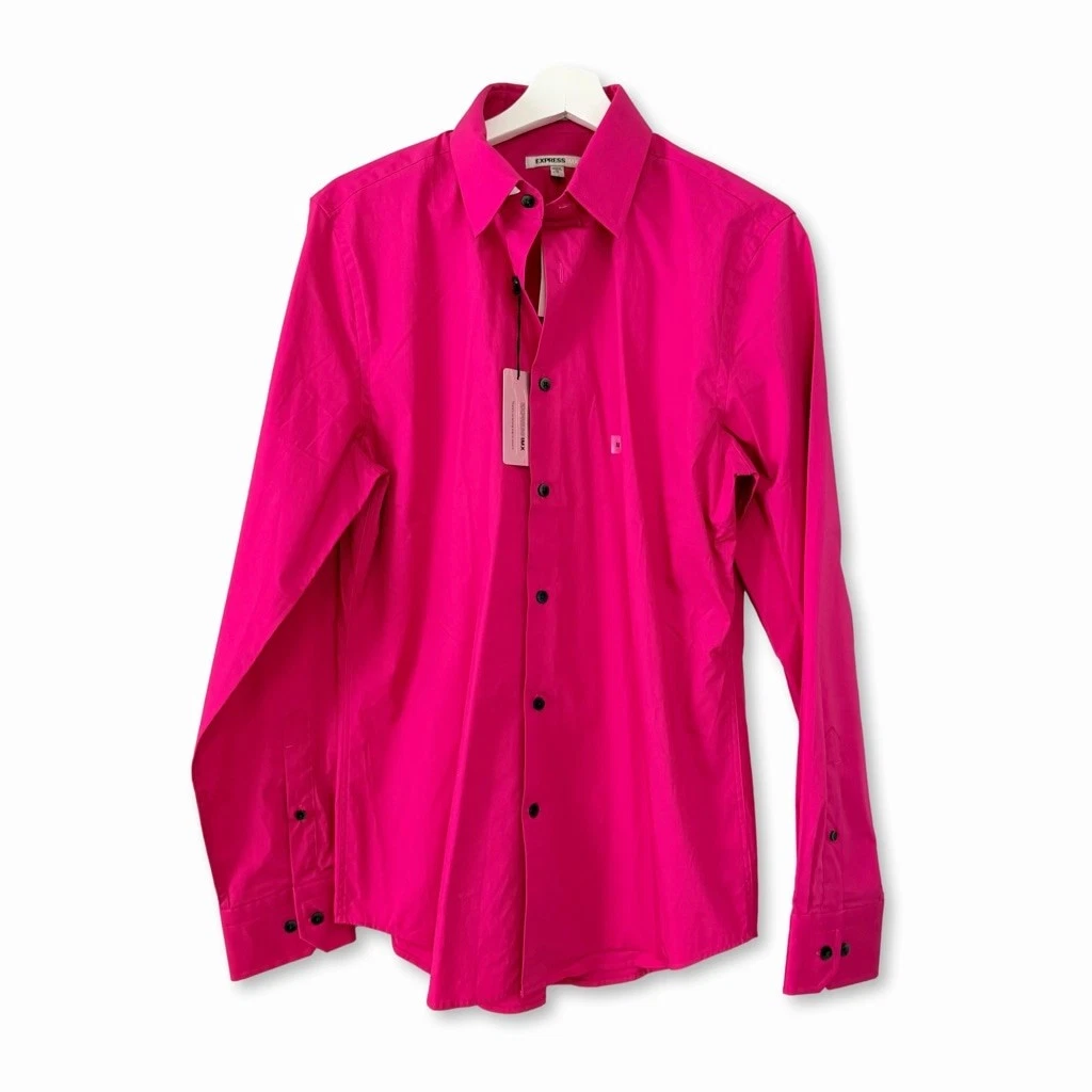 Express Pink Classic Fit Dress Shirts for Men for sale | eBay Express Pink Classic Fit Dress Shirts for Men for sale | eBay