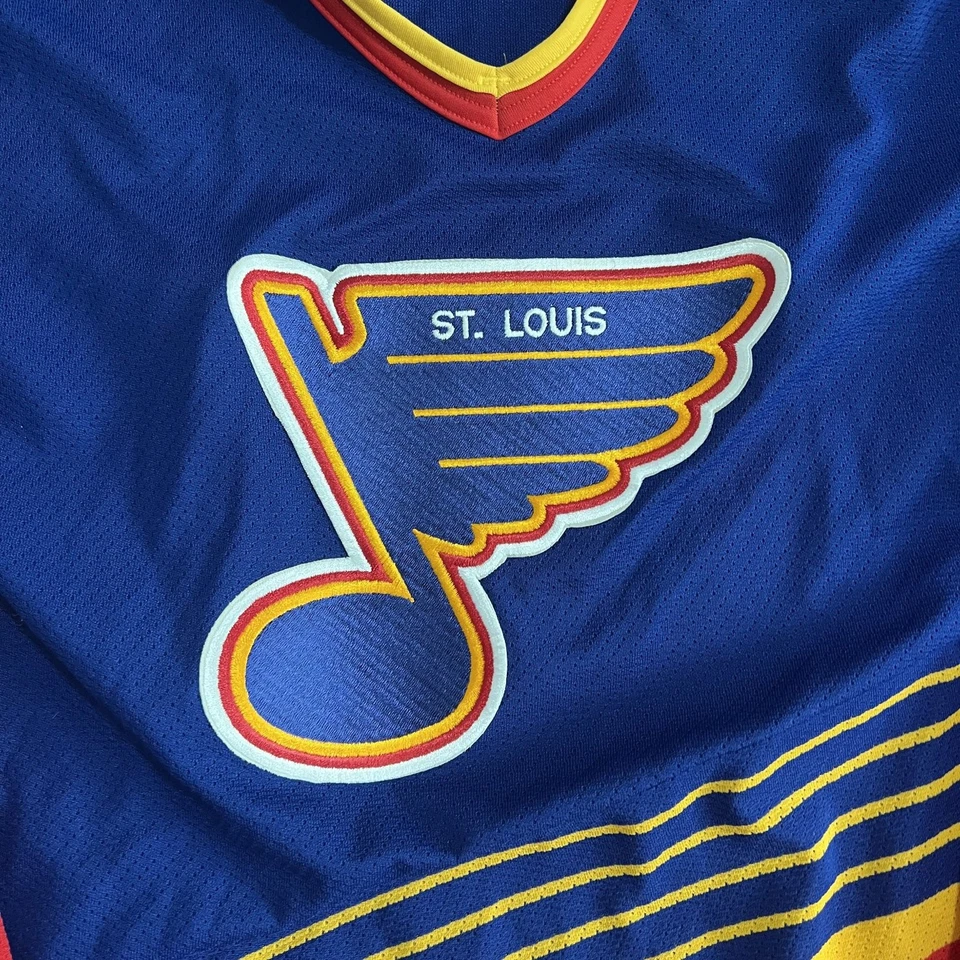 Vintage St. Louis Blues Hockey Jersey CCM Mens XL NHL Embroidered Logo 90s - Image 4 of 4