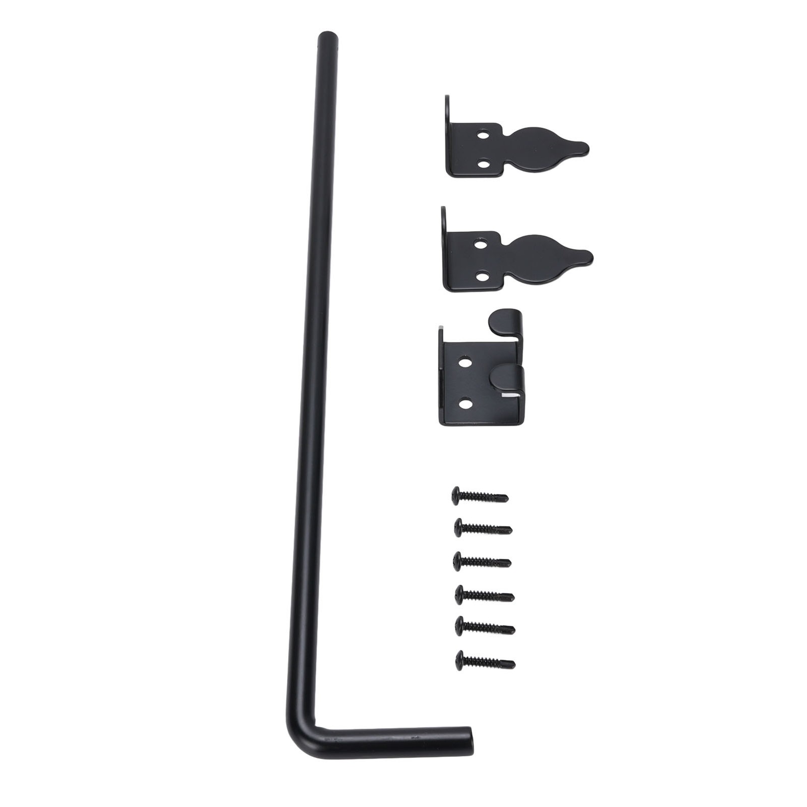 °Wood Fence Heavy Duty Gate Hardware 2 Set Cane Bolt Gate Drop Rod For Iron