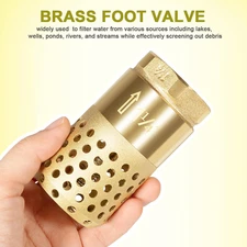 Foot Valve for Well Pump,1-1/4" Female NPT Check Valve Fit for Water Pump System