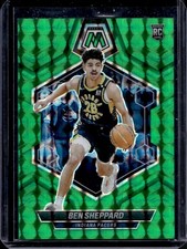 2023-24 Panini Mosaic Ben Sheppard RC Choice Fusion Green Rookie #/18 Pacers