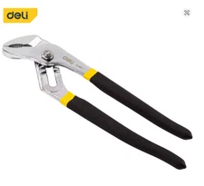 Deli 10in Adjustable Water Pump Pliers for Plumbing, Pipes, Fittings