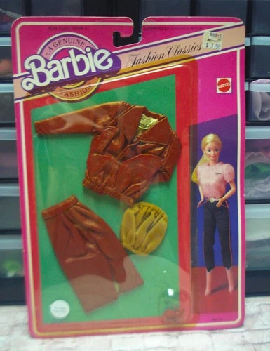 Vtg Barbie Superstar 80s Doll Clothes FASHION CLASSICS Leather Set 1982 4294