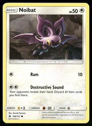 Noibat 100/131 Forbidden Light Common Pokémon TCG