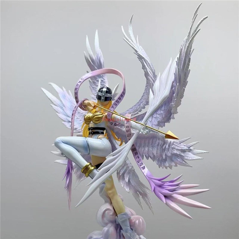 Action Figure Angewomon 28 Cm – Statua In Plastica Gommata, Ispirata A Digimon Adventure