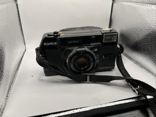 Konica C35 MF w/Case 35mm Film Camera 38mm f2.8 From JAPAN w/case for parts