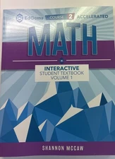2024 EdGem Course 2 Accelerated Math Interactive Student Textbook Vol 1