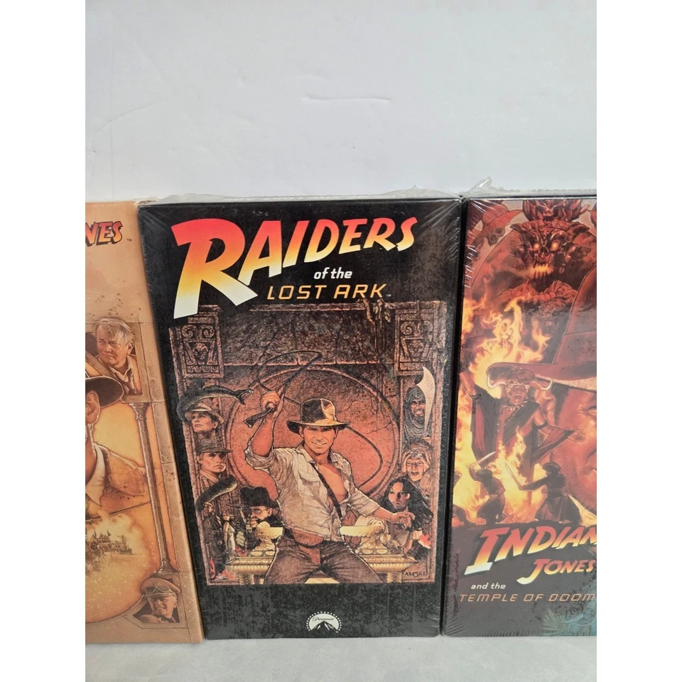 Indiana Jones Trilogy – Factory Sealed VHS Set (Raiders / Temple / Last Crusade - Image 4 of 4