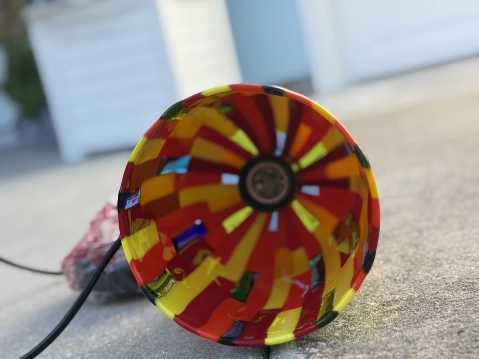 Luz colgante OGGETTI Art Soplada Cristal de Murano Naranja/Rojo NUEVA Foto 4 de 4