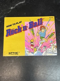 Rock 'n' Ball (NES, 1990), Box, Manual, and Sleeve