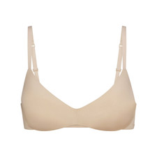 NWT SKIMS 32C WIRELESS FORM SUPER PUSH UP BRA SAND