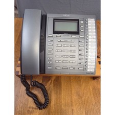RCA Executive Series Corded Desk Phone with Digital Display Speakerphone Tested