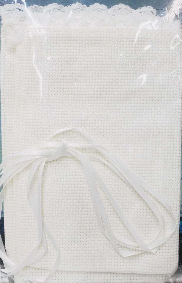 Pack of 4 Janlynn Personal-Wares 4 WHITE Cross Stitch Sachets NIP - Image 3 of 4